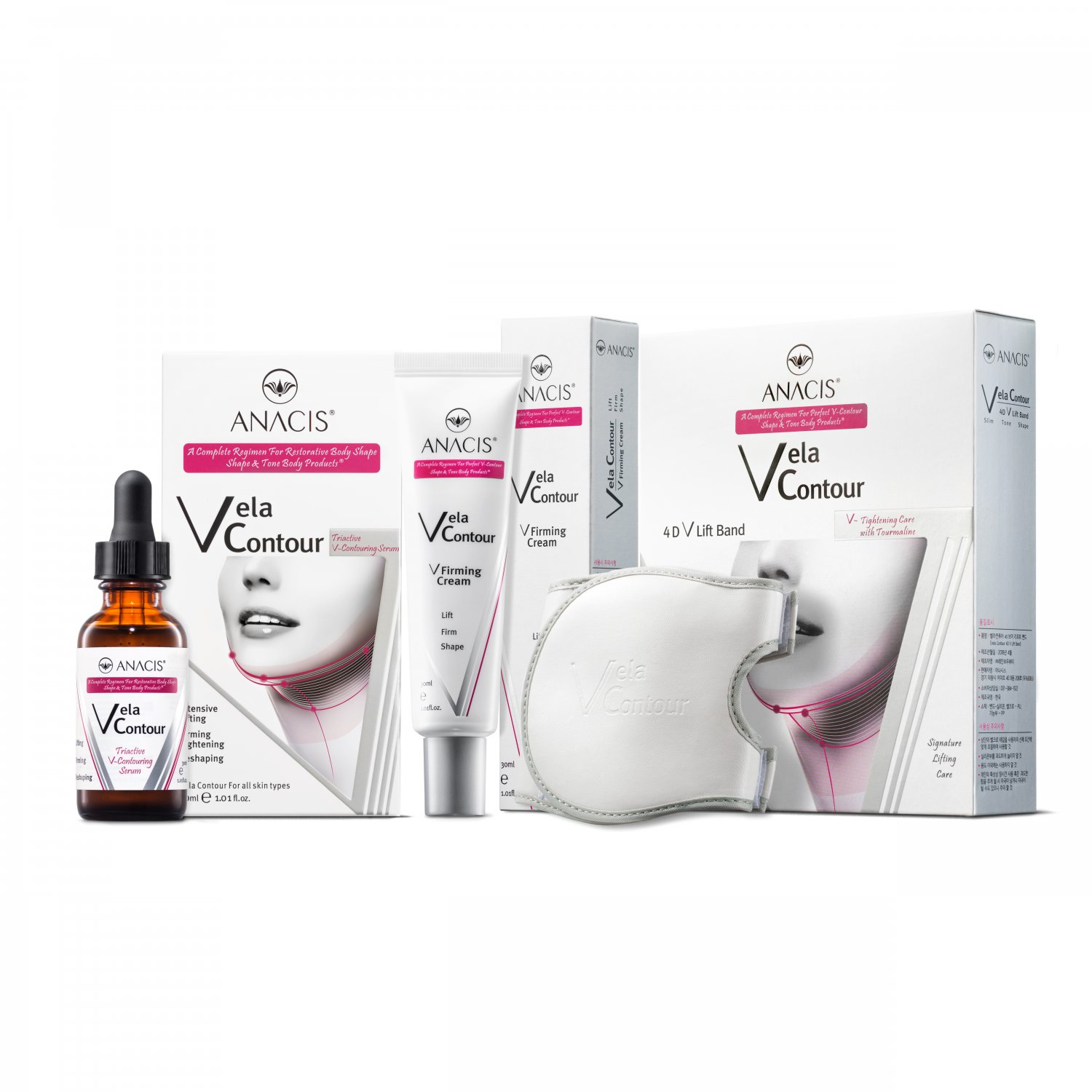 Vela Contour Double Chin Reducer Neck Line Face Lift Slim (Serum Cream