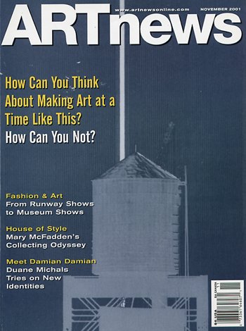 ARTnews magazine Nov 2001 World Trade Center, Duane Michaels