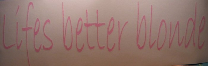 $1.99 LIFES BETTER BLONDE vinyl die cut sticker decal colors laptop car window wall decor