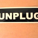 $1.99 UNPLUG vinyl die cut sticker decal colors laptop car window wall decor