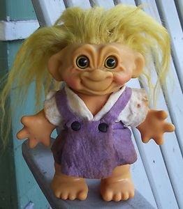 Vintage Large 7 inches 1960's Thomas Dam Troll Doll Bank