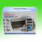 Pro Body Art Deluxe Kit (38color) powder/stencil/glue/brush/Tweezers