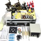 Tattoo Kit Great Inks Pigment 6 Guns Power Needle Skin TIP Supply