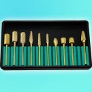 12 pcs Golden Electric Nail File Drill bits