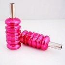 5 Red Aluminum Alloy tattoo grip with back stem WS-S014