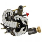 White Empaistic Tattoo Machine Gun for Shader and Liner 10 Wrap Coil
