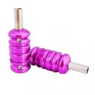 5 Purple Aluminum Alloy tattoo grip with back stem size 25x50mm