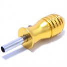 5 New Golden Aluminum Alloy Tattoo Grip with Back Stem