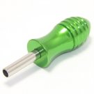 5 New Green Aluminum Alloy Tattoo Grip with Back Stem