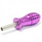 5 New Purple Aluminum Alloy Tattoo Grip with Back Stem