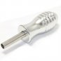 5 New Silver Aluminum Alloy Tattoo Grip with Back Stem