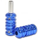 5 Blue Aluminum Alloy tattoo grip with back stem WS-S016