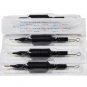100 Black Disposable Tattoo Needles and Suited Tubes Grips Kit 1 Inch Thick