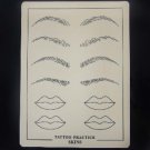 15 pcs of 15X20cm Tattoo makeup Practice Skin for Needles with black picture