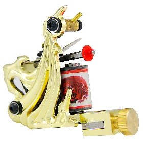 2 pcs  Golden Tattoo Machine Gun For Shader and Liner 10 Wrap Coil WS-M008