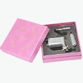 3 pcs Silver Rotary Tattoo Machine Gun-Three function in One:Body/Eyebrown/Lip