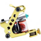 5 pcs Golden Tattoo Machine Gun for Shader and Liner 10 Wrap Coil WS-M014