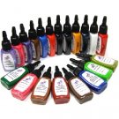 2 pcs Tattoo Inks Pigment complete set of 20 Color 1/2 oz(15ml)