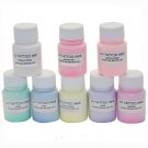 3 pcs 8 colors WIZARD BLACKLIGHT UV Tattoo Glow Ink 1/2oz
