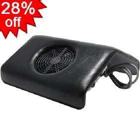 3 pcs  110V Nail Art Dust Suction Collector and 3 bags Black Color