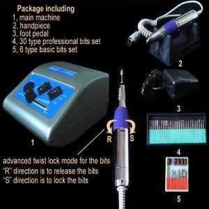 3 pcs 278 - Electric Nail Manicure Pedicure Drill File Tool Kit 12V