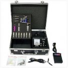 2 pcs TATTOO KIT 1 Gun 3 Tubes with 3 Grips+100 Needles/ 7 Ink WS-K049