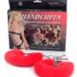 Fur Handcuffs- Red