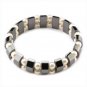 Hematite White Beads Bracelet