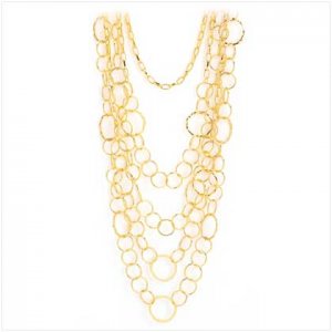 Gold Waterfall Necklace