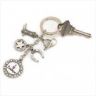Cowgirl Keychain Charm