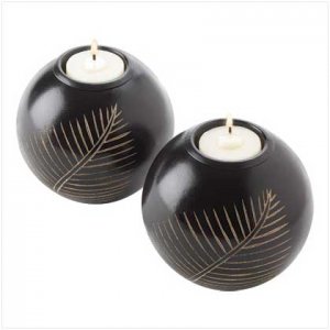 Artisan Leaf Tealight Holders