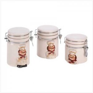 NEW - Chef Canister Set