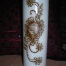 Pillar Candle with Unique Henna Design