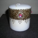 Pillar Candle with Unique Henna Design