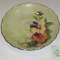 Vintage Hand Painted Pansies Saucer - Made in Japan