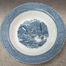 Vintage Royal China CURRIER & IVES "EARLY WINTER" RIMMED SOUP BOWL Set of 2