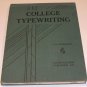 College Typewriting by Lessenberry, D.D. 1936 2nd Edition
