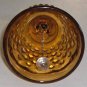 Fenton Amber Glass Bell with Hobnail Design
