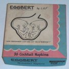 Vintage Eggbert by LAF Cocktail Napkins - Box of 25 circa 1959