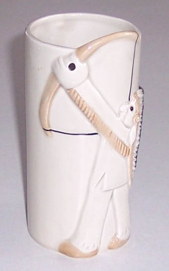 1981 Fitz and Floyd Indian Vase MIJ