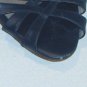 Vintage Van Eli Navy Blue Open Toe Low Heel Shoes Size 7 1/2M