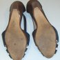 Vintage Van Eli Navy Blue Open Toe Low Heel Shoes Size 7 1/2M