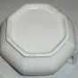 Vintage White Octagonal Soup Tureen with Charger Plate and Ladle - MIJ