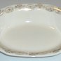 Vintage Homer Laughlin Century's Three Daisy Gold Trim Oval Serving Bowl