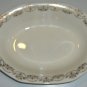 Vintage Homer Laughlin Century's Three Daisy Gold Trim Oval Serving Bowl