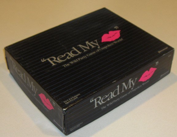 1990 Read My Lips the Wild Party Game of Unspoken Words! by Pressman NIB