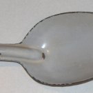 Vintage Enamelware White & Black Cooking Spoon - 19"