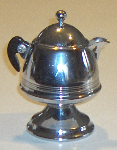 Vintage Chrome Bakelite Creamer from a United Co. Percolator Set