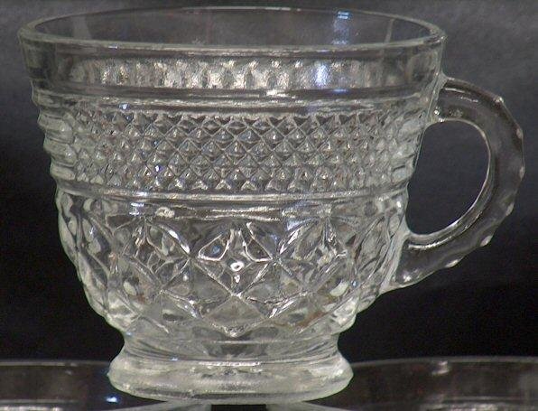 Vintage EAPG Anchor Hocking Glass Wexford Punch Cups - Set of 3