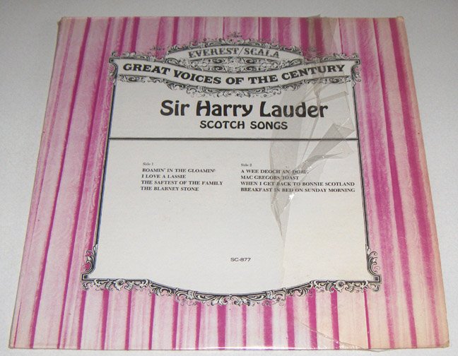 Harry Lauder SCOTCH SONGS Vol. I & II - Everest/Scala LP SC-877, SC-883